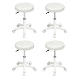 Levede 4x Rolling Bar Stool Swivel Salon SPA Chair Beige BR1065-BGX4