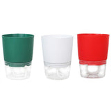 Automatic Self Watering Flower Pot Double Layer Design Water Storage Planter for Office Home V1294-YM0721-10143715