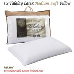 Bianca Talalay Latex Soft Profile Pillow V442-BCA-PILLOW-MEDIUMSOFT-WHITE-ST