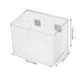 Clear Acrylic Index Card Organizer for Home with Built-in Sign Slot V1369-AZ3-W-21682