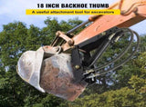 Hydraulic Backhoe, 45.7cm 1.27cm Thickness Heavy Duty Excavator, Black Steel Weld On V952-FCMZ18INDYYYG12MMV0