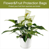 100Pcs Fruit Protection Bags Green Mesh Lid Bag Drawstring Mesh for Fruit Protection V1369-AZ3-W-08305