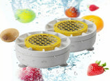 2 Sets New Produce Cleaner Machine, Fruit and Vegetable Washing Machine for Kitchen, Food Friendly V1107-122-59790-WHT-2SET