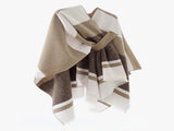 European and American minimalist cross-tie plaid cape cloak, acrylic warm versatile autumn winter V1232-ZSPJ004