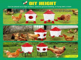CARLA HOME Chicken Feeder Waterer Set, Automatic Gravity Dispenser with 8KG Food & 8L Water LSB-36359
