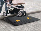Upgraded Rubber Threshold Ramp, 10.2 cm Rise Door Ramp with 1 Channel, Natural Rubber Car Ramp with V952-XBLYPDBG355X2YEU8V0
