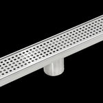 1000mm Bathroom Shower Stainless Steel Grate Drain w/Centre outlet Floor Waste Square Pattern V63-832821