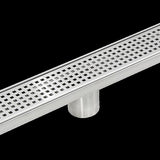 800mm Bathroom Shower Stainless Steel Grate Drain w/Centre outlet Floor Waste V63-832801