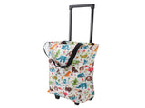 Foldable Shopping Cart for Groceries with Wheels 360 Degree Rolling Swivel Grocery Cart Oxford V1294-YM0901-3111240168912
