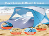 Beach Tent Sun Shelter for 6 Person, UPF 50 Protection, Portable Sun Shade Canopy with Carrying Bag V952-LCJCHTZPLCJCLXOXD001V0