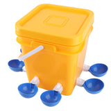 Automatic Chicken Waterer Cup with 12L Handheld Barrel Poultry Drinking Equipemnt for Goose Duck V1294-YM0901-3111230182713