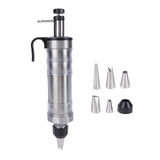 Cookie Press Maker Stainless Steel DIY Icing Piping Kit with Interchangeable Nozzles for Cake V1294-YM0901-3118260013011
