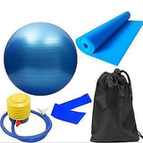 5pcs Purple Yoga Training Set with Fitness Ball & Bands V1263-JX-3961