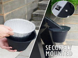 Drip Bucket with Grease Trap Funnel and Disposable Foil Liner,Large Capacity Grease Bucket Grease V1366-AZ2-W-14506