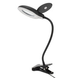 Clip On Magnifying Glass with Light Iron and PP Adjustable LED Magnifying Desk Lamp for Soldering V1294-YM0706-3117230248311