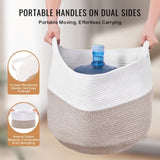 VEVOR Cotton Rope Storage Basket 87L Woven Blanket Basket 20 x 20 x 14 in V952-MZCWLYZTL22W2SO26V0