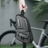 Bicycle Saddle Bag Large Capacity Water-Resistant Storage for Cycling Essentials V1106-139-BLA-80416