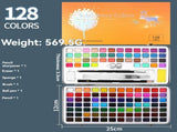 solid water colour paint set, watercolour supplies, art supplies, multiple colour options, V1102-120-61384-MLT-168COLOR