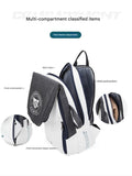 Blue and White Multifunctional Tennis & Badminton Backpack - Waterproof Racket Bag with Shoe V888-ELOSUNG27059
