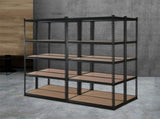 Giantz 4x1.5M Garage Shelving Warehouse Rack Pallet Racking Storage Shelve Black WR-E-7X15-BKX4