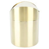 Desktop Trash 304 Stainless Steel Fingerprint Proof Compact Space Saving Mini Countertop Trash V1294-YM0703-3117230100511