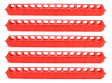 5Set Thicken Bird Feeder Outdoor Hanging Plastic Pigeons Feeding Device Cage Accessory Red V1294-YM0901-3111210045211