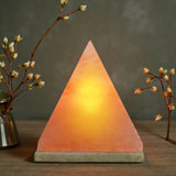 Orku Pyramid Shaped Himalayan Pink Salt Lamp - Hand Carved Night Light V238-SUPDZ-32752412426320