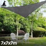 Wallaroo Outdoor Sun Shade Sail Canopy Grey Triangle 7 x 7 x 7M GYSS-777