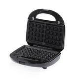 6-in-1 Electric Sandwich Maker with Interchangeable Non-Stick Plates for Waffles, Paninis, Donuts, V1341-ZY-JK8GVXDS-BLACK