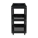 Giantz 3-Tier Tool Cart Trolley Workshop Garage Storage Organizer Black TB-CART-3L-BK