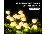 2Pcs Solar Mushroom Light - 8pcs Warm White V1263-JX-927