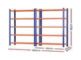 2 x 1.8M Giantz Garage Shelving Warehouse Rack WR-E-9X18-GVN-BOX2
