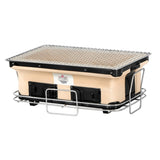 Grillz BBQ Grill Tabletop Charcoal Smoker BBQ-SMOKER-CRM-RECT