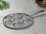 SOGA 2X 23cm Cast Iron Takoyaki Fry Pan Octopus Balls Maker 7 Hole Cavities Grill Mold ZPAI022X2