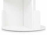 Levede Rotating Bookshelf Corner 4 Tier 3-Section Storage Display 5kg Home White CH1191-AU
