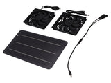 Solar Panel Fan Kit 10W Solar Powered Dual Fans for Chicken House Greenhouse Dog House With V1294-YM0706-3113230199111