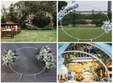 2M White Wedding Hoop Arch Metal Flower Ring Display Frame Balloon Circle Rack Backdrop for Wedding V985-WEDDINGHOOPNEW