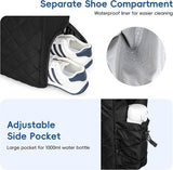 Tennis Bag Extra Large Sports Bag with Shoe Compartment Suitable for 2-4 Rackets Waterproof V1188-ZXY-131-923