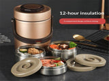 67oz Upgraded Thermos for Hot Food, 3-Layer Stackable Food Thermos, Soup Thermos Jar , Ideal for V1192-AZ-W-5484