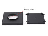 Watermark Black 150x150mm Tile Insert Floor Drain Shower Grate 80mm Waste Outlet V1233-SQTI0150D80BL