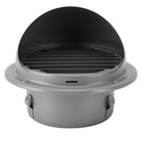 Stainless Steel Air Vent Versatile Weatherproof Round Louvered Exhaust Vent Grill Hood Ventilation V1294-YM0901-3111240142911
