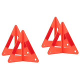 Roadside Car Warning Tool Durable Red Plastic Reflective Sign 4Sets V1366-AZ2-W-13588