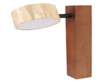 LED Wall Mounted Light Rotation Warm Light Hardwired Wall Sconces Lamp for Bedroom Walnut Wood Color V1294-YM0901-3119250032712