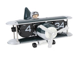 Airplane Flip Clock 12 Hours Retro Battery Powered Auto Flip Desk Clock for Living Room Bedroom V1294-YM0901-3115240119811