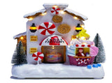 Christmas House Illuminated with LED Light and Music, Electronic Ornaments, Musical Gift Box, V1366-AZ2-W-02182