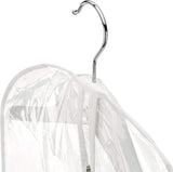 HANGERWORLD Clear 40inch Showerproof White Trim Suit Coat Garment Clothes Carry Cover Protector Bags V1258-DP02-F-306
