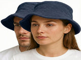 Stingy Brim Terry Towelling Bucket Hat Daggy Fishing Camping Lad Cap 100% COTTON - Navy Blue V563-STINGYTWLING-NVYBLU-S_M