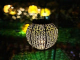 Solar Lanterns Outdoor Waterproof, Hanging Lanterns Powered with Handle, Decorative Metal V1366-AZ2-W-09392