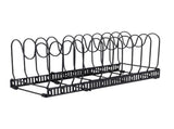 Pot Lids Organizer Rack 14 Adjustable Dividers Expandable Cutting Board Pot Lid Holder for Baking V1294-YM0901-3118250135011
