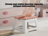 Non-Slip Folding Step Stools - 9x7in Shower Stool for Shaving Legs, Stool Foldable, Foot Stool, V1189-LWWAL-20260401-05321